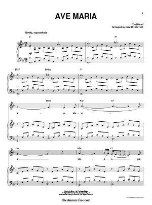 Ave Maria Sheet Music Michael Buble