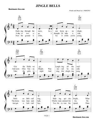 Jingle Bells Sheet Music Christmas Sheet Music Download Jingle Bells Piano Sheet Music Free PDF Download