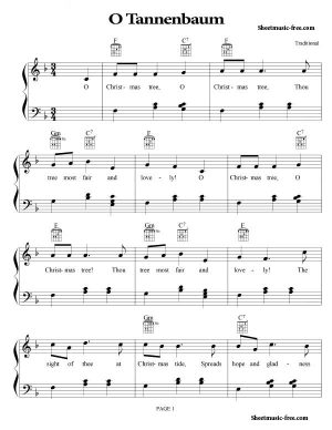 O Tannenbaum Sheet Music Christmas Sheet Music Download O Tannenbaum Piano Sheet Music Free PDF Download