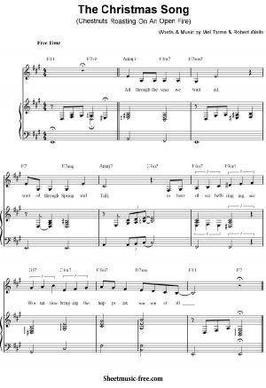 The Christmas Song Sheet Music Christmas Sheet Music Download The Christmas Song Piano Sheet Music Free PDF Download