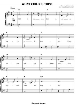 What Child Is This Sheet Music Christmas Sheet Music Download What Child Is This Piano Sheet Music Free PDF Download