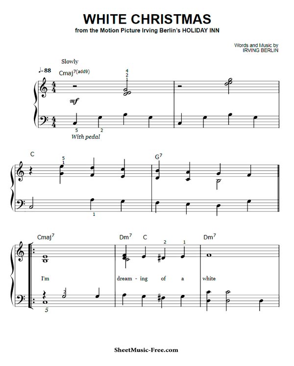 Download White Christmas Sheet Music Easy Piano – Download