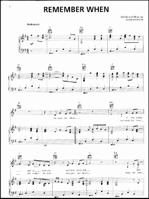 Download Remember When Sheet Music Alan Jackson