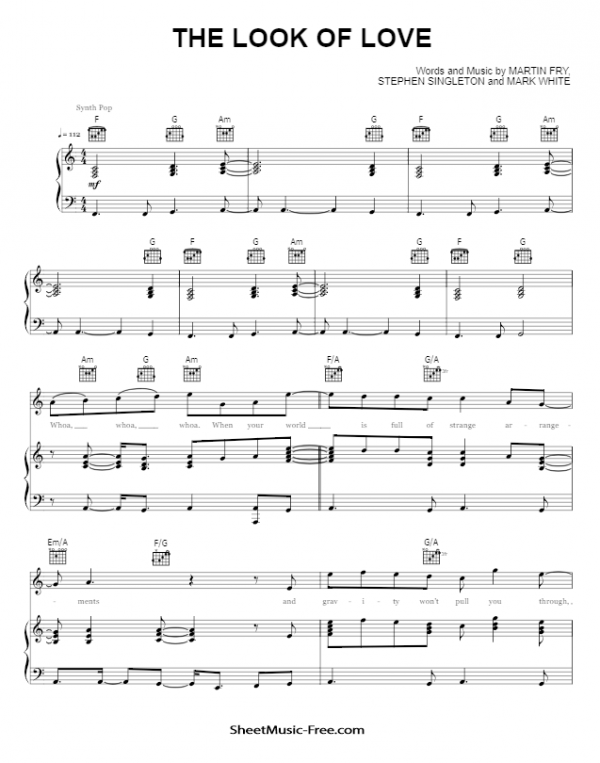 The Look of Love Sheet Music ABC PDF Free Download
