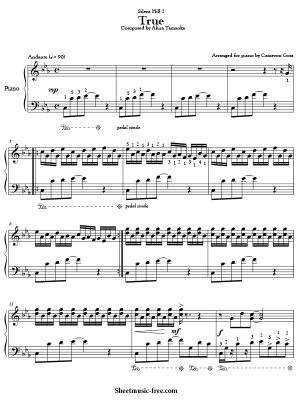 Download True Sheet Music PDF Akira Yamaoka