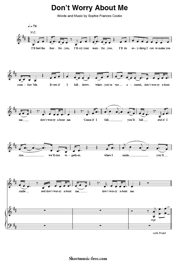 Don't Worry About Me Sheet Music PDF Frances Free Download