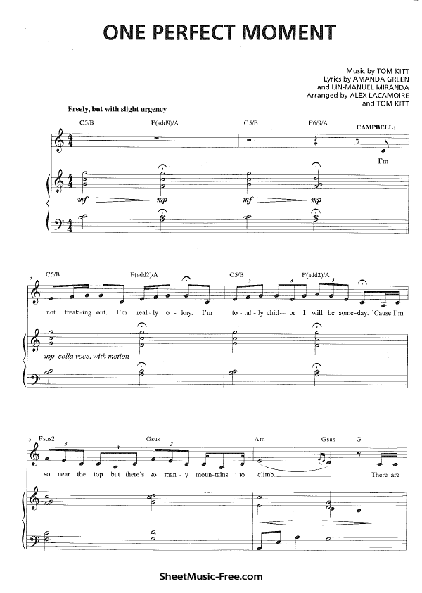Download One Perfect Moment Sheet Music PDF From Bring It On