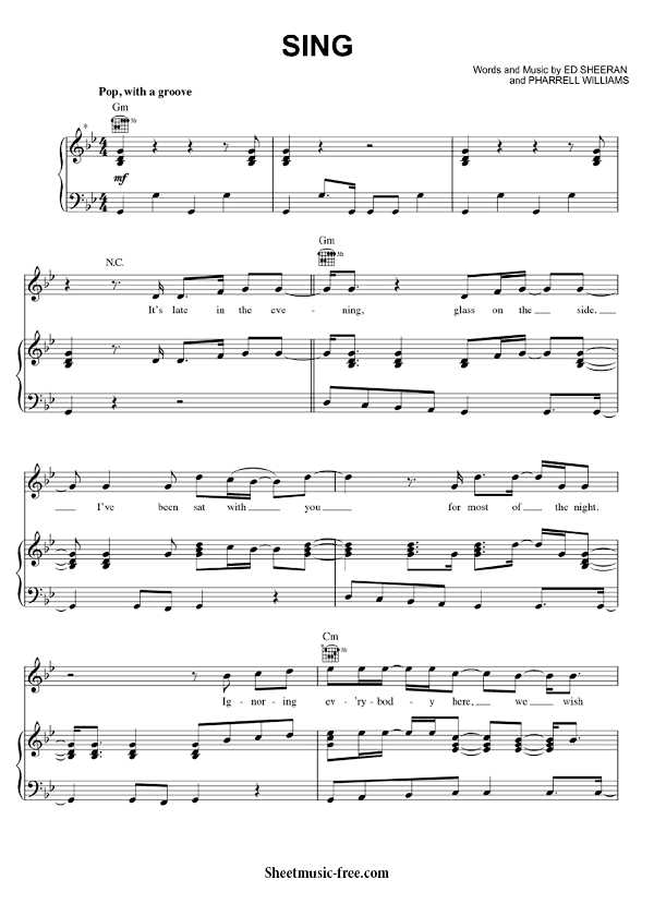Download Sing Sheet Music PDF Ed Sheeran