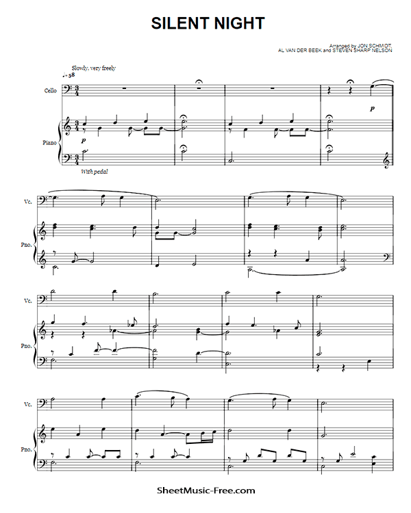 Silent Night Sheet Music PDF Christmas The Piano Guys Free Download