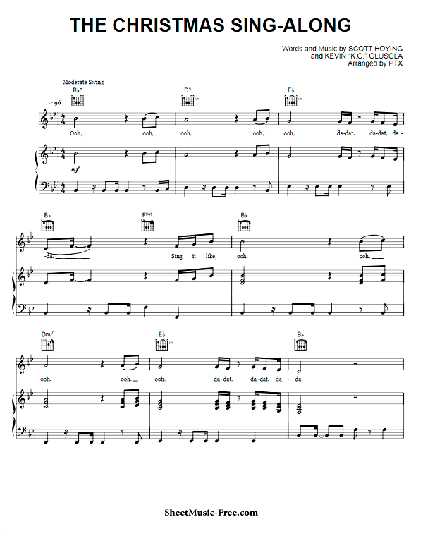 The Christmas Sing-Along Sheet Music PDF Pentatonix Free Download
