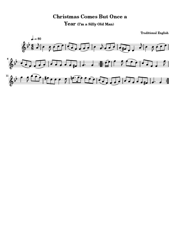 Download Christmas Comes But Once a Year Flute Sheet Music
