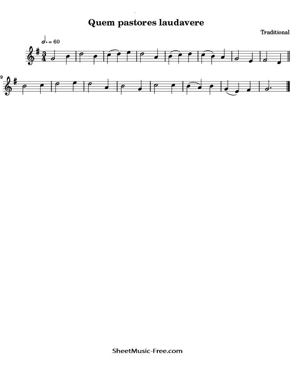 Quem Pastores Laudavere Flute Sheet Music PDF Christmas Flute Free Download