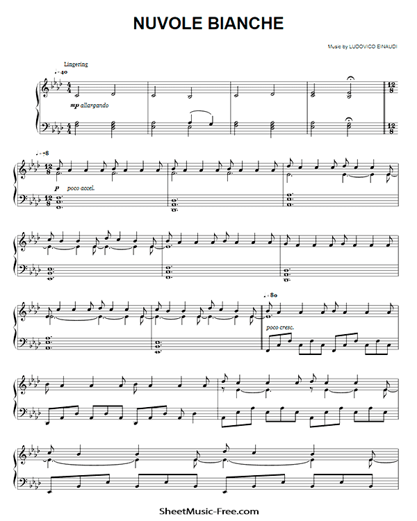 Nuvole Bianche Sheet Music Ludovico Einaudi Sheetmusic Free Com Puedes descargar la partitura nuvole bianche para piano pdf. nuvole bianche sheet music ludovico