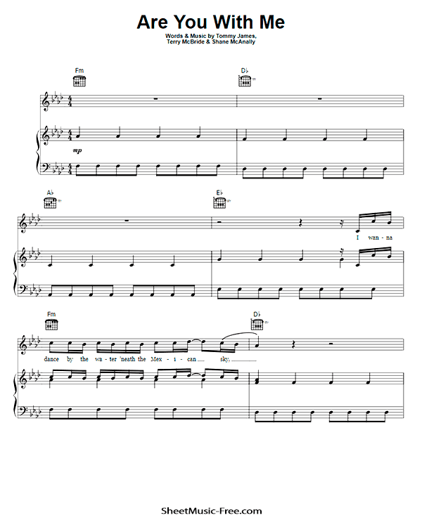 Are You With Me Sheet Music PDF Lost Frequencies Free Download