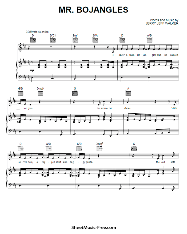 Mr Bojangles Sheet Music PDF Nina Simone Free Download