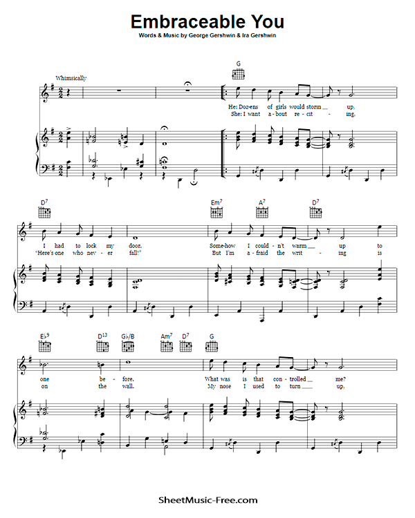 Embraceable You Sheet Music PDF George Gershwin Free Download
