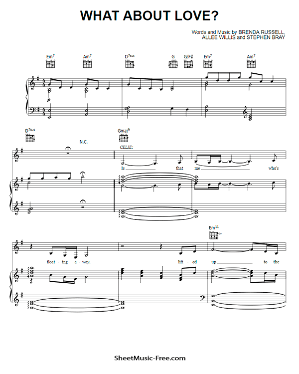 What About Love Sheet Music PDF from The Color Purple Free Download