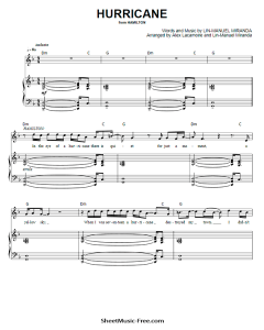 Hamilton Sheet Music - ♪ SHEETMUSIC-FREE.COM