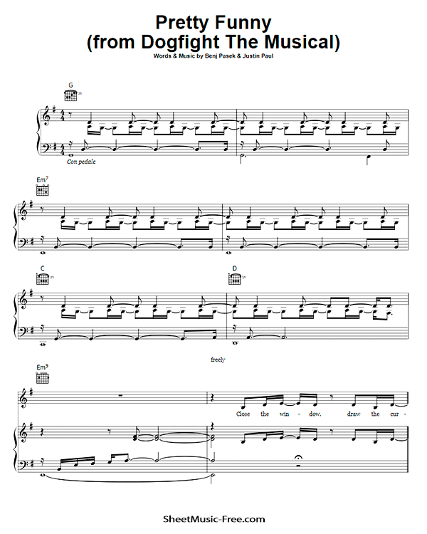 Pretty Funny Sheet Music PDF Dogfight Free Download