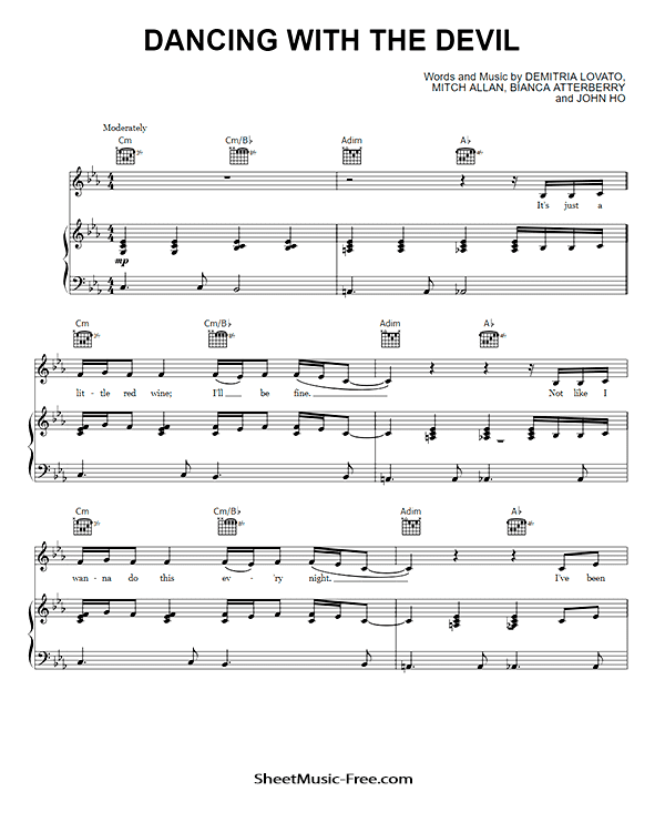 Dancing With The Devil Sheet Music PDF Demi Lovato Free Download Piano Sheet Music by Demi Lovato. Dancing With The Devil Piano Sheet Music Dancing With The Devil Music Notes Dancing With The Devil Music Score