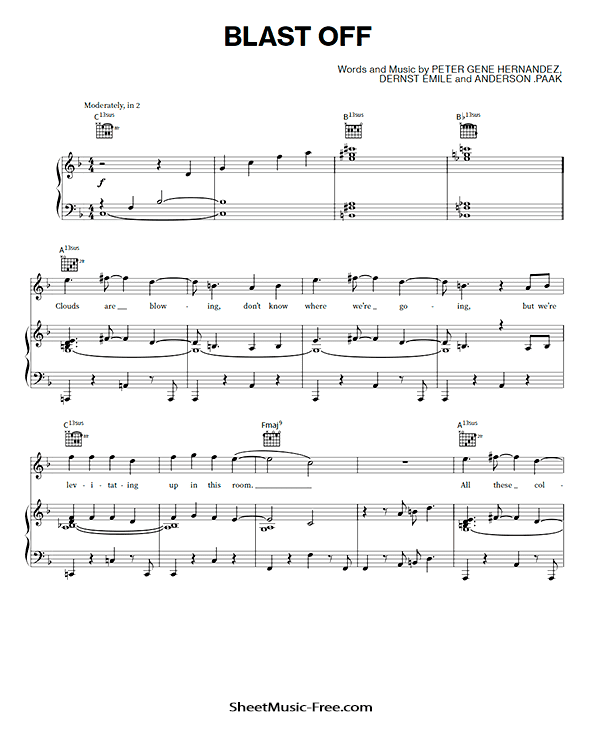 Download Blast Off Sheet Music PDF Bruno Mars, Anderson .Paak, Silk Sonic
