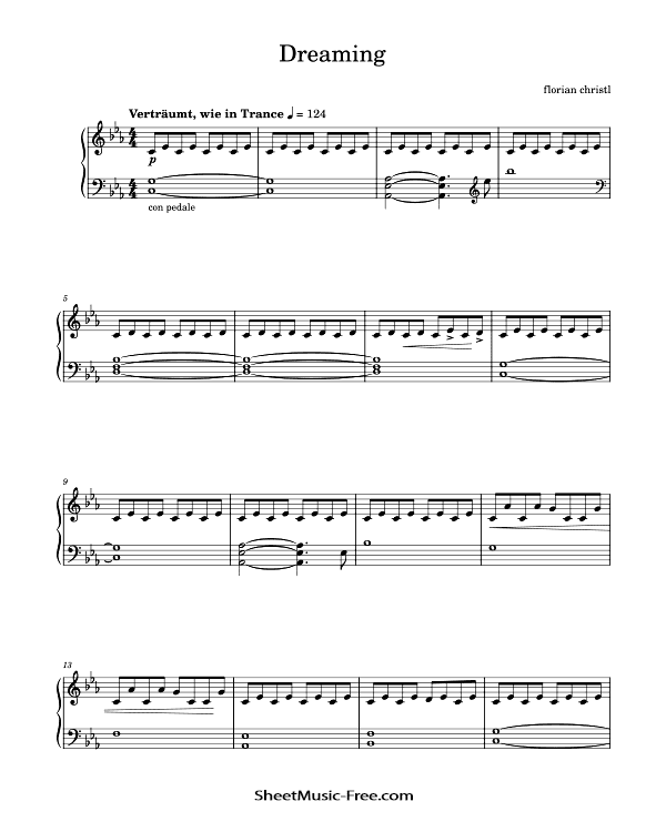 Dreaming Sheet Music PDF Florian Christl Free Download Piano Sheet Music by Florian Christl. Dreaming Piano Sheet Music Dreaming Music Notes Dreaming Music Score