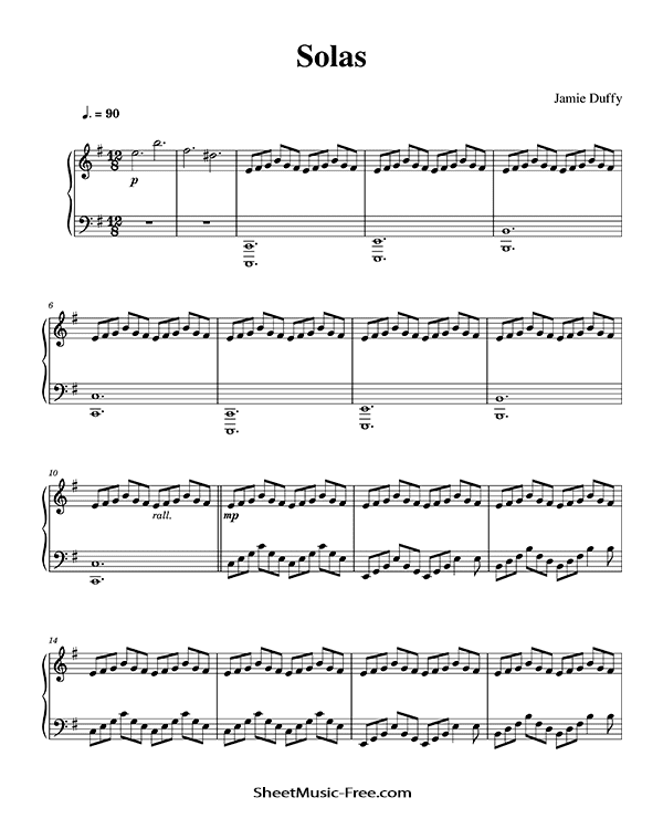 Solas Sheet Music PDF Jamie Duffy Free Download Piano Sheet Music by Jamie Duffy. Solas Piano Sheet Music Solas Music Notes Solas Music Score