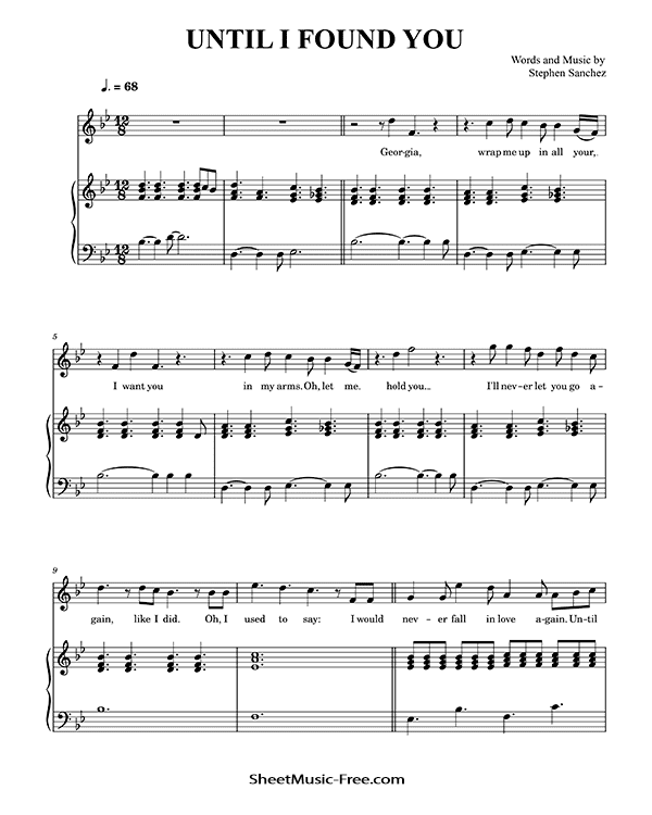Until I Found You Sheet Music Stephen Sanchez PDF Free Download Piano Sheet Music by Stephen Sanchez. Until I Found You Piano Sheet Music Until I Found You Music Notes Until I Found You Music Score
