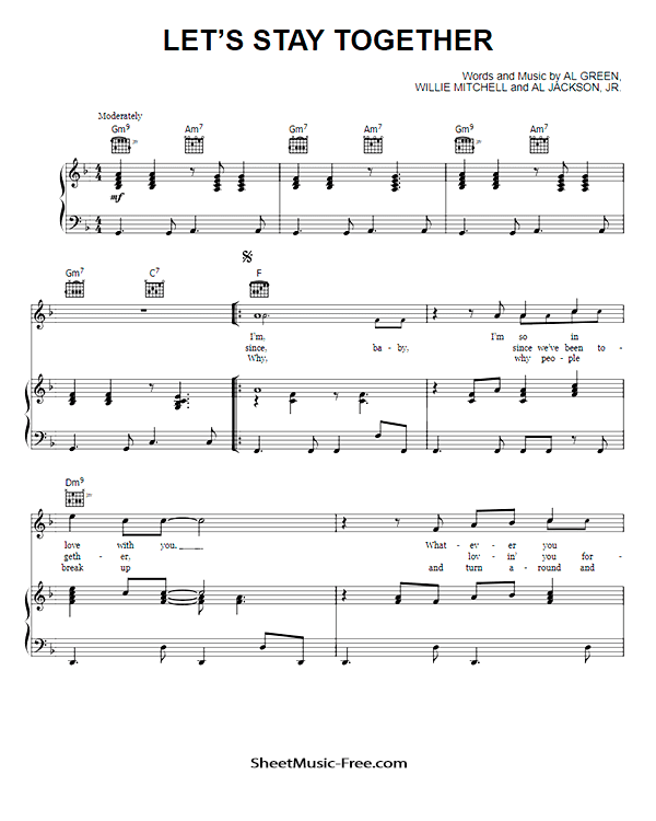 Let's Stay Together Sheet Music Al Green PDF Free Download Piano Sheet Music by Al Green. Let's Stay Together Piano Sheet Music Let's Stay Together Music Notes Let's Stay Together Music Score