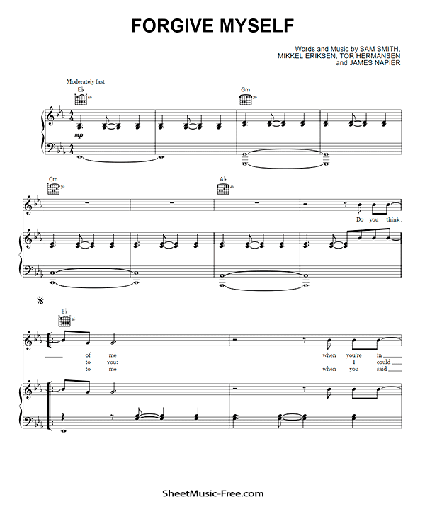 Forgive Myself Sheet Music Sam Smith PDF Free Download Piano Sheet Music by Sam Smith. Forgive Myself Piano Sheet Music Forgive Myself Music Notes Forgive Myself Music Score