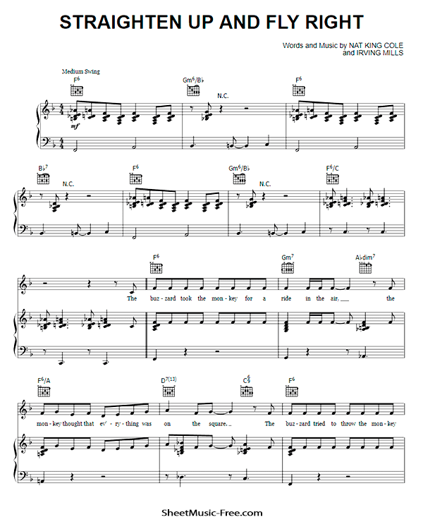 Straighten Up And Fly Right Sheet Music Diana Krall PDF Free Download Piano Sheet Music by Diana Krall. Straighten Up And Fly Right Piano Sheet Music Straighten Up And Fly Right Music Notes Straighten Up And Fly Right Music Score