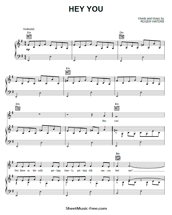 Hey You Sheet Music Pink Floyd PDF Free Download Piano Sheet Music by Pink Floyd. Hey You Piano Sheet Music Hey You Music Notes Hey You Music Score