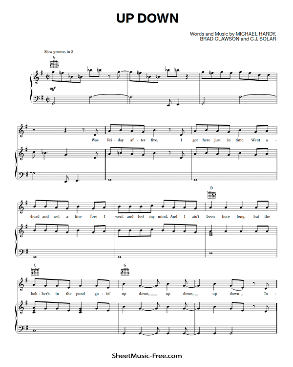 Up Down Sheet Music Morgan Wallen PDF Free Download Piano Sheet Music by Morgan Wallen. Up Down Piano Sheet Music Up Down Music Notes Up Down Music Score