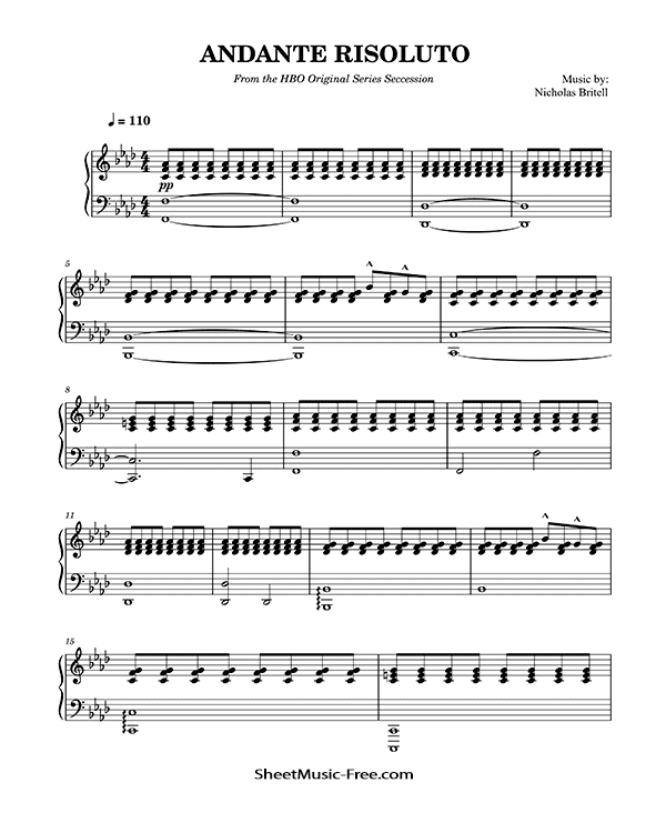 Andante Risoluto Sheet Music Succession PDF Free Download Piano Sheet Music by Succession. Andante Risoluto Piano Sheet Music Andante Risoluto Music Notes Andante Risoluto Music Score