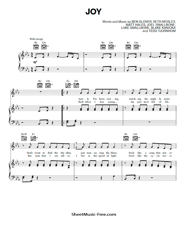Joy Sheet Music For King and Country PDF Free Download Piano Sheet Music by For King and Country. Joy Piano Sheet Music Joy Music Notes Joy Music Score