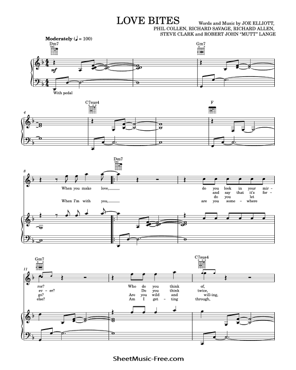 Def Leppard - Love Bites - Letra & Tradução, PDF, Música gravada