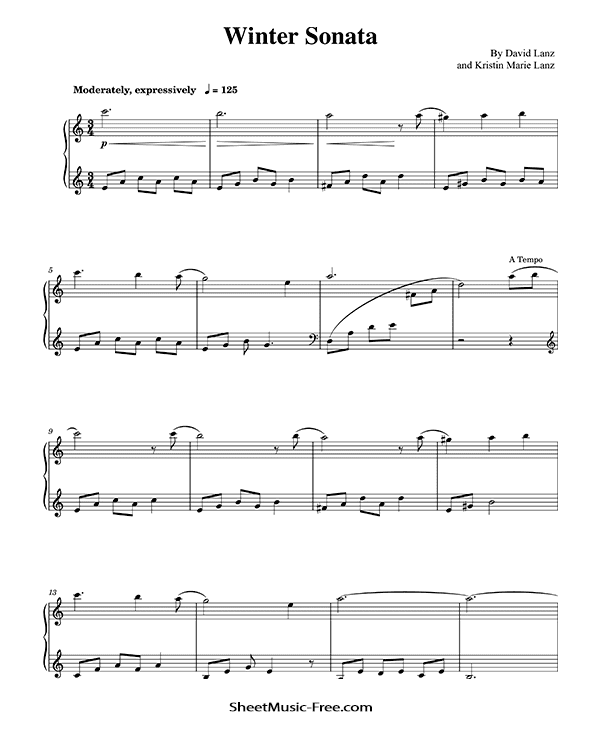 Winter Sonata Sheet Music David Lanz PDF Free Download Piano Sheet Music by David Lanz. Winter Sonata Piano Sheet Music Winter Sonata Music Notes Winter Sonata Music Score
