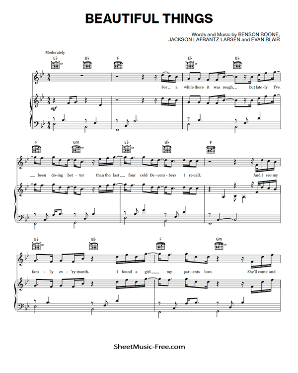 Beautiful Things Sheet Music Benson Boone PDF Free Download Piano Sheet Music by Benson Boone. Beautiful Things Piano Sheet Music Beautiful Things Music Notes Beautiful Things Music Score